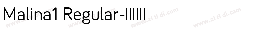Malina1 Regular字体转换